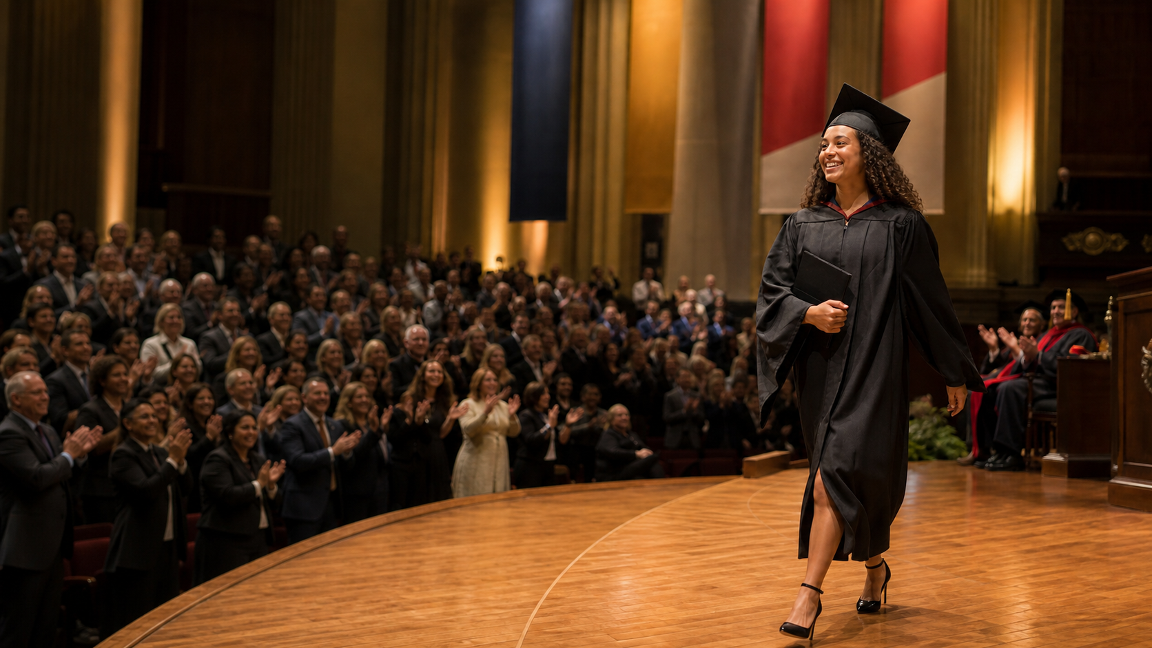 Graduate Accepting Diploma at Ceremony-1