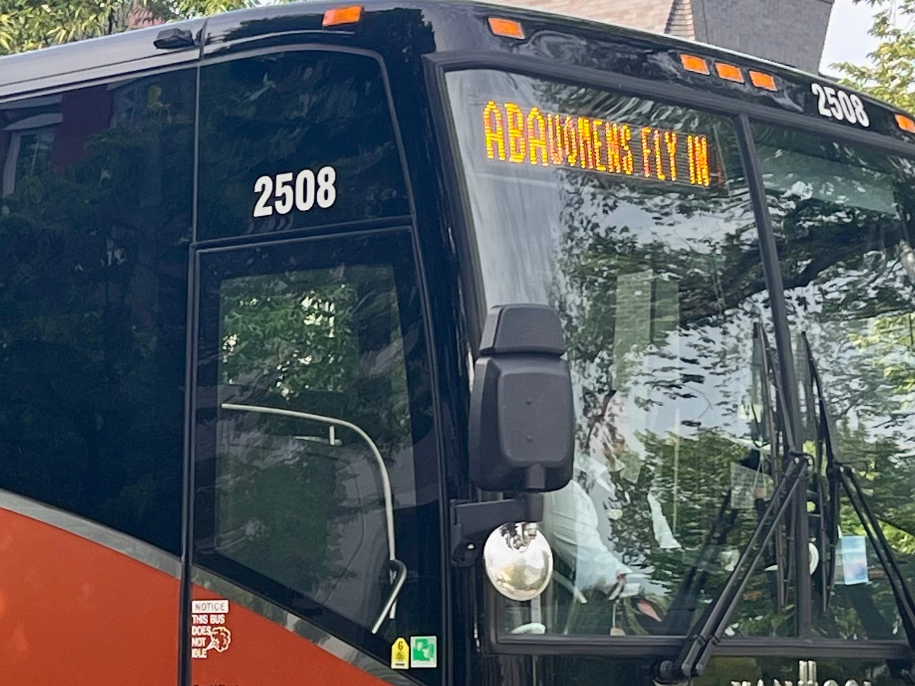 DC Trails Bus Announcing WIB